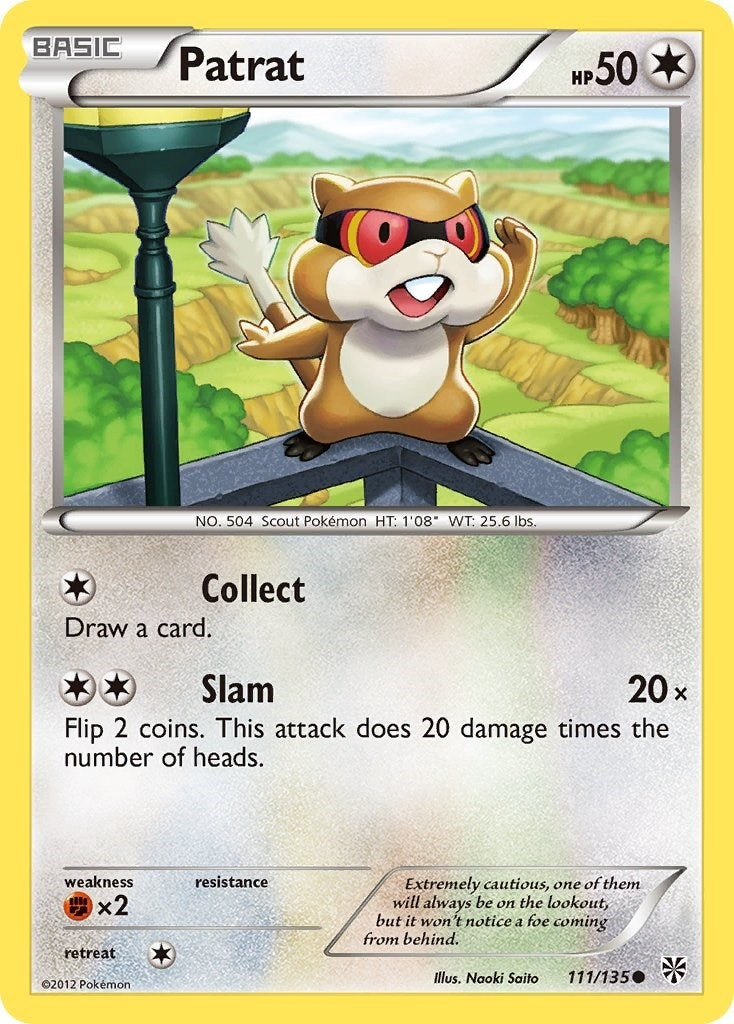 Image for Patrat (111) (111/135) (Plasma Storm) - Pokemon