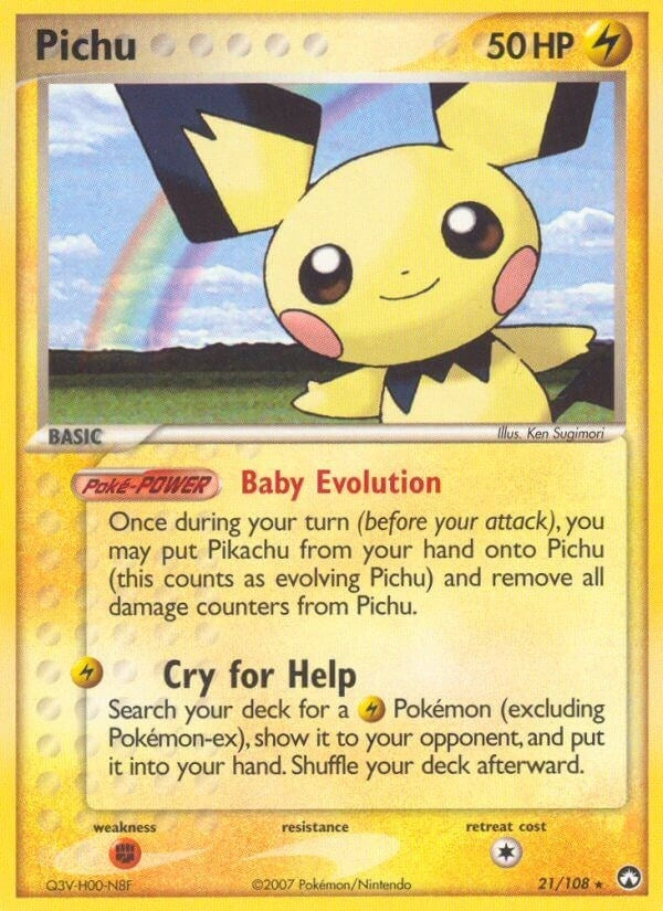 Image for Pichu (21/108) (Power Keepers) - Pokemon