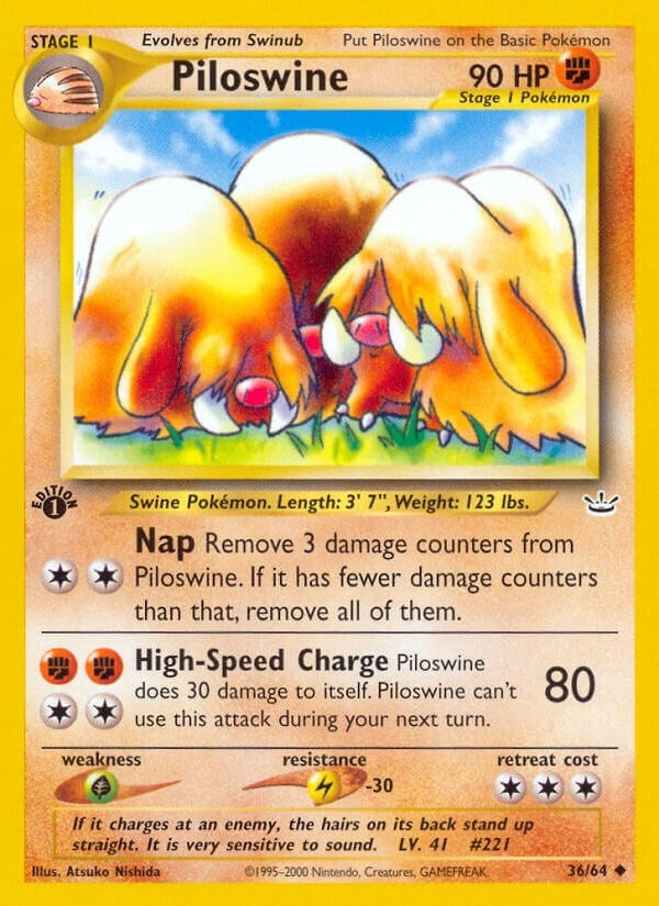 Image for Piloswine (36/64) (Neo Revelation) - Pokemon
