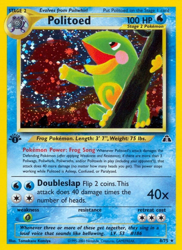 Image for Politoed (8) (08/75) (Neo Discovery) - Pokemon
