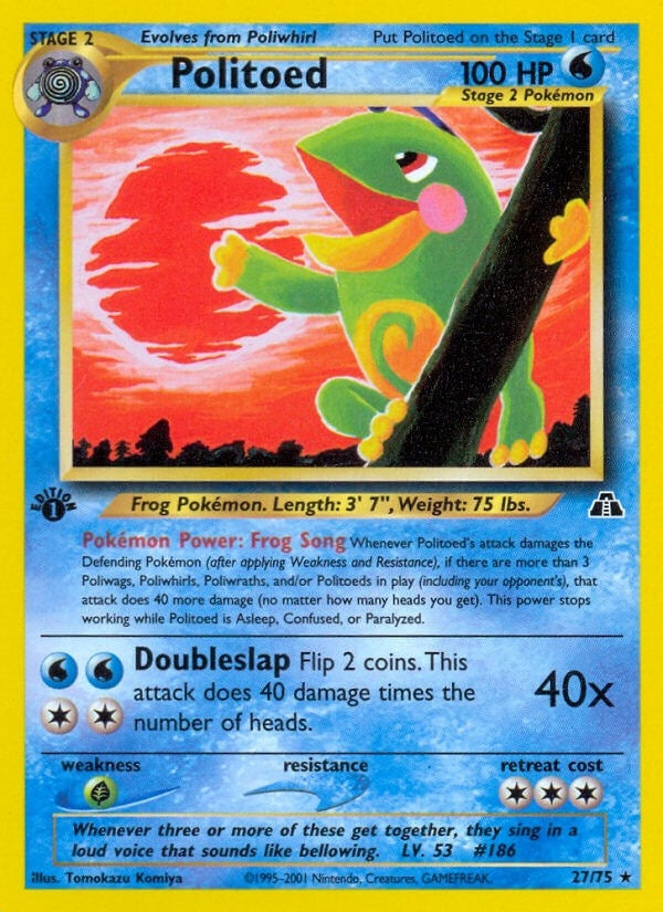 Image for Politoed (27) (27/75) (Neo Discovery) - Pokemon