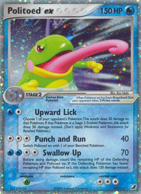 Image for Politoed ex (107/115) (Unseen Forces) - Pokemon