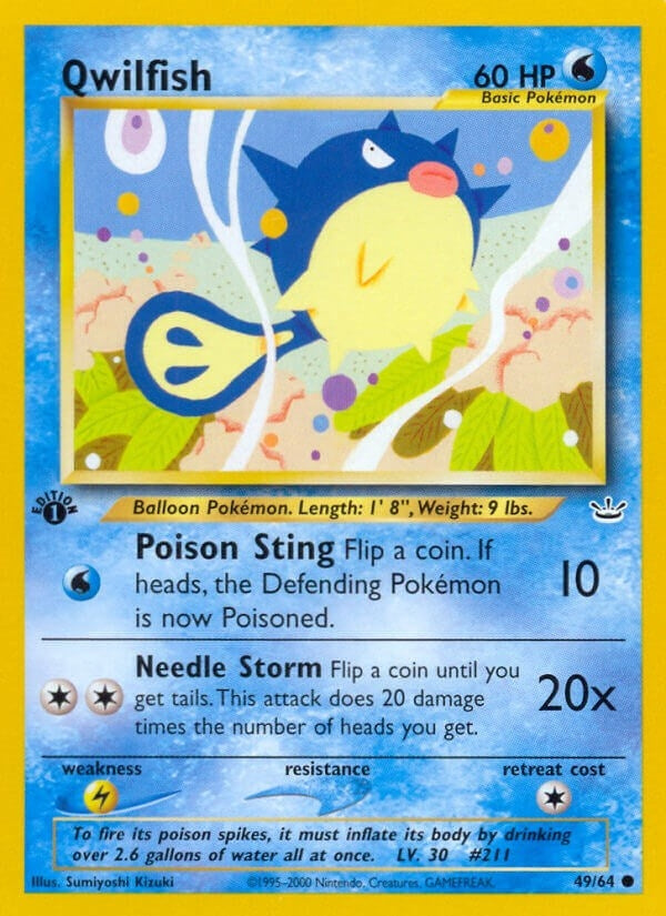 Image for Qwilfish (49/64) (Neo Revelation) - Pokemon