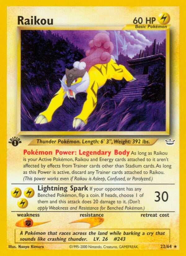 Image for Raikou (22) (22/64) (Neo Revelation) - Pokemon