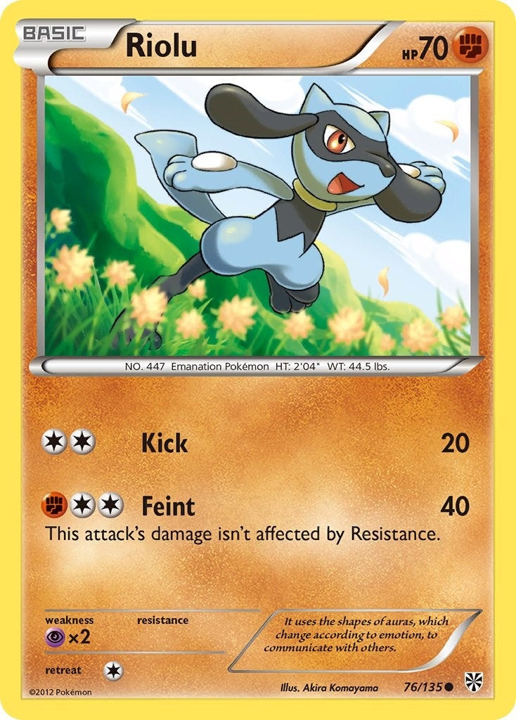Image for Riolu (76) (76/135) (Plasma Storm) - Pokemon
