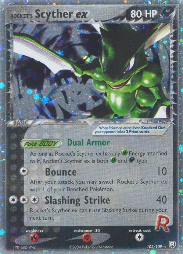 Image for Rocket's Scyther ex (102/109) (Team Rocket Returns) - Pokemon