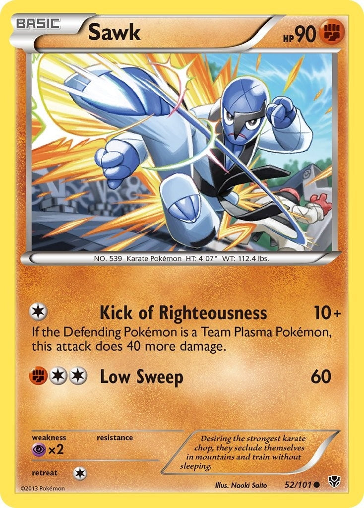 Image for Sawk (52/101) (Plasma Blast) - Pokemon