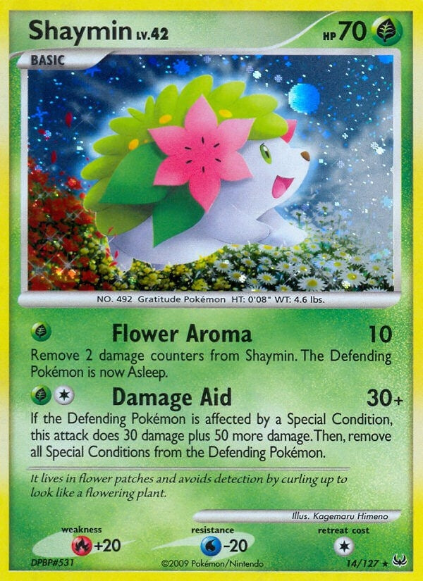 Image for Shaymin (14) (14/127) (Platinum) - Pokemon