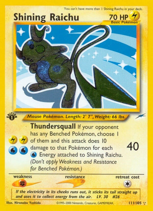 Image for Shining Raichu (111/105) (Neo Destiny) - Pokemon