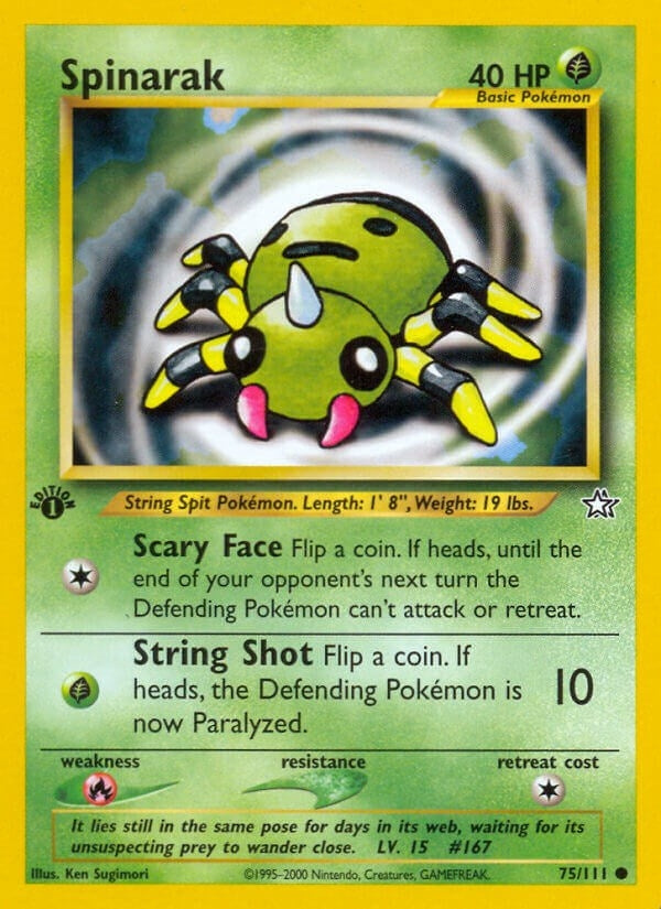 Image for Spinarak (075/111) (Neo Genesis) - Pokemon