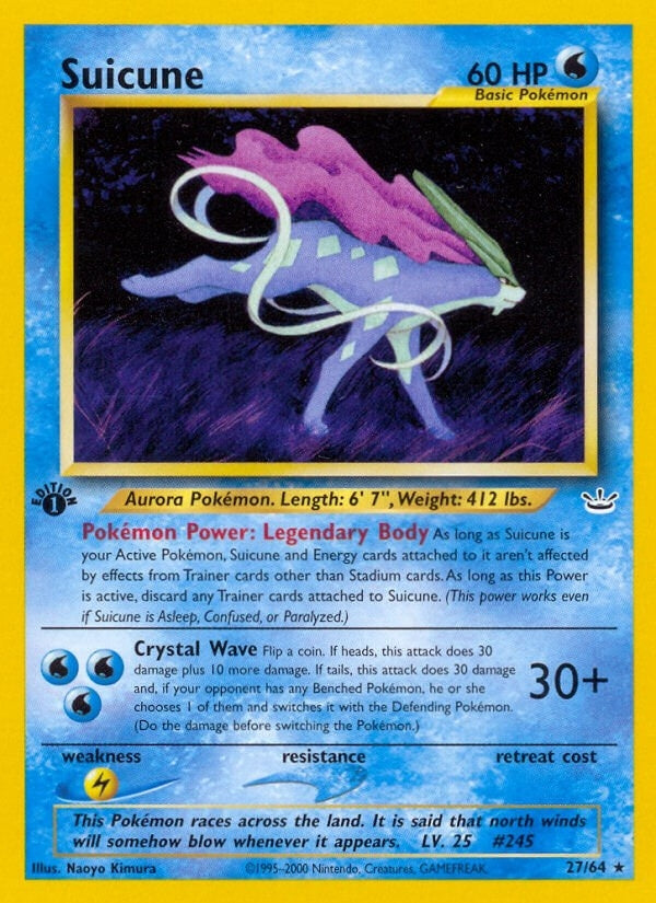 Image for Suicune (27) (27/64) (Neo Revelation) - Pokemon