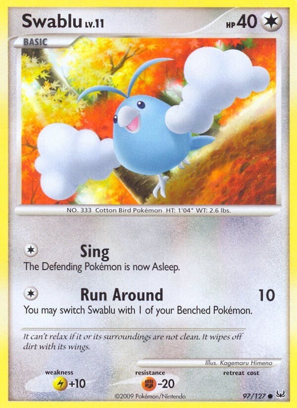 Image for Swablu (97/127) (Platinum) - Pokemon