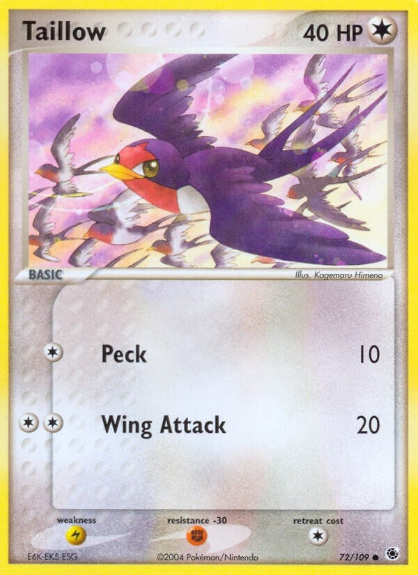 Image for Taillow (72/109) (Ruby and Sapphire) - Pokemon