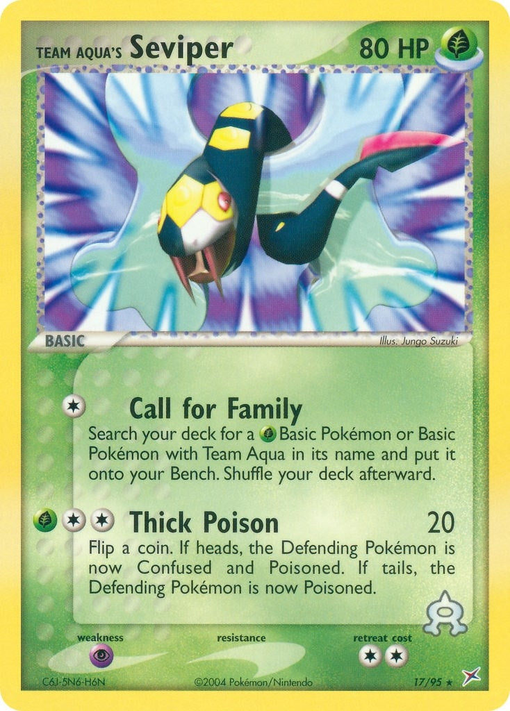 Image for Team Aqua's Seviper (17/95) (Team Magma vs Team Aqua) - Pokemon