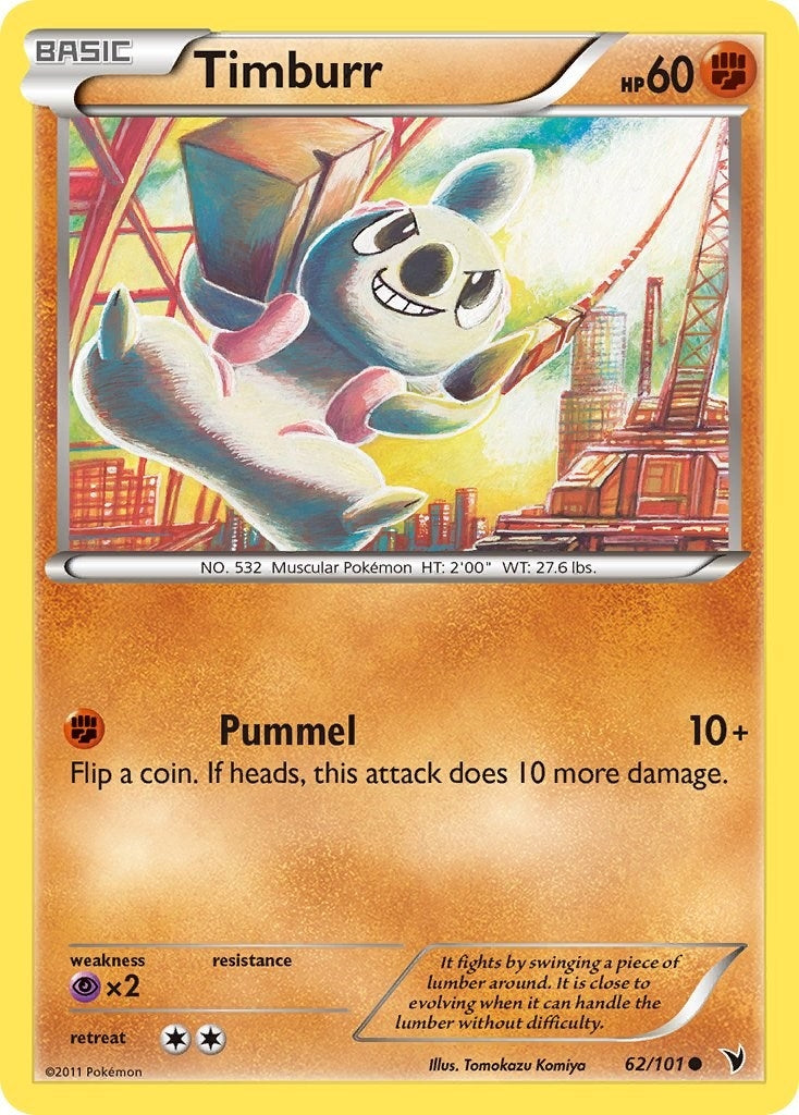 Image for Timburr (62/101) (Noble Victories) - Pokemon