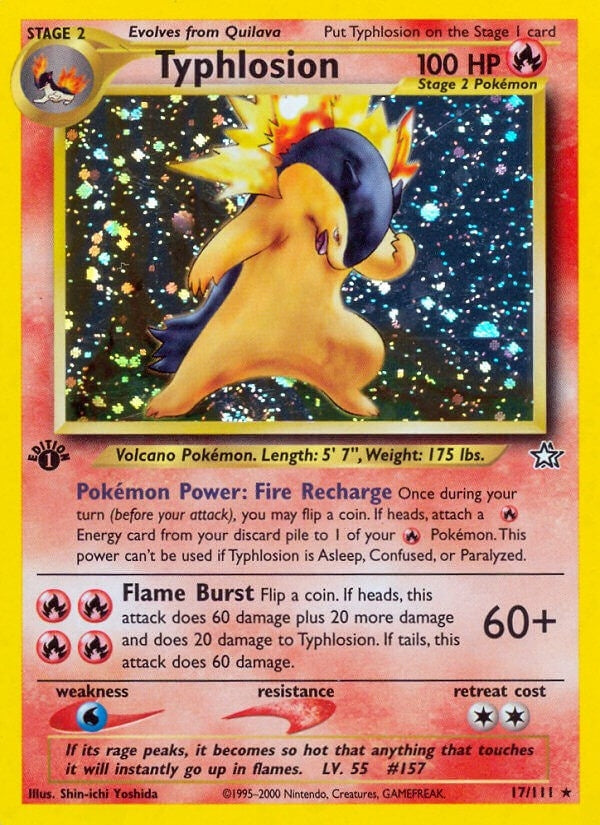 Image for Typhlosion (17) (017/111) (Neo Genesis) - Pokemon