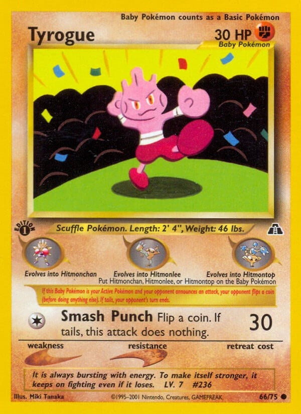 Image for Tyrogue (66/75) (Neo Discovery) - Pokemon