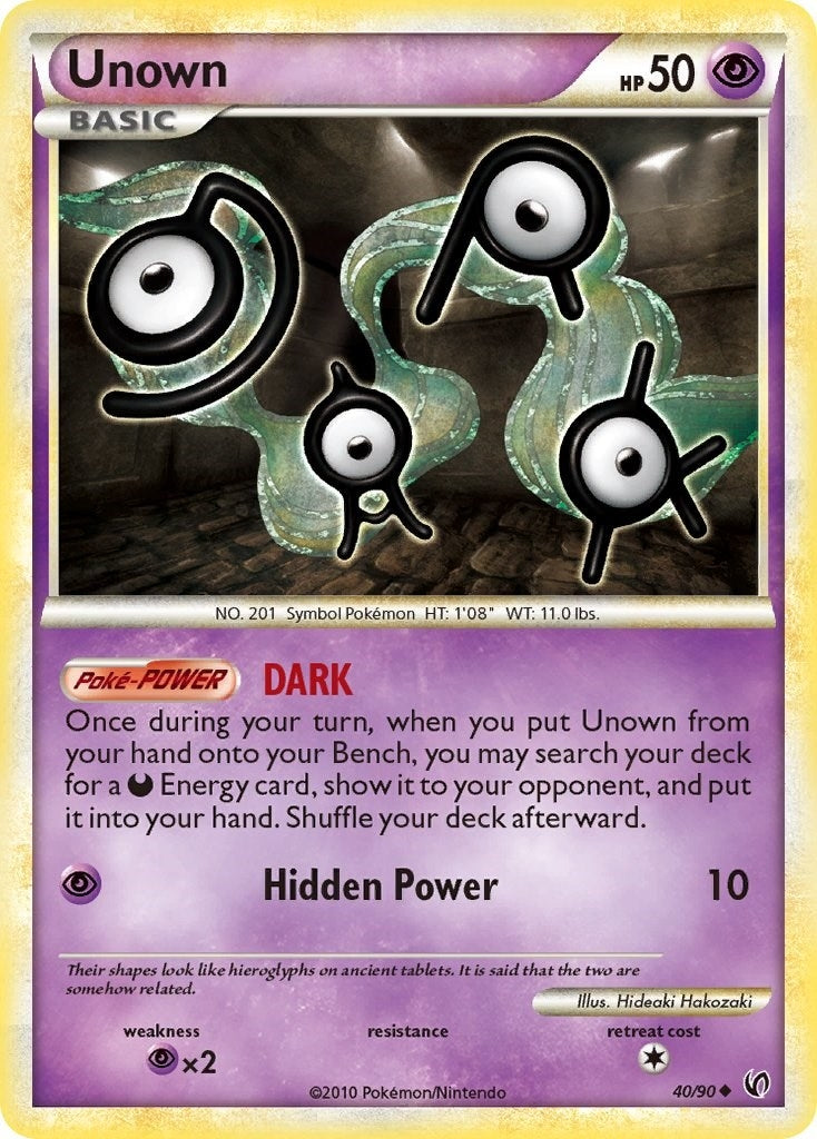Image for Unown (40/90) (Undaunted) - Pokemon