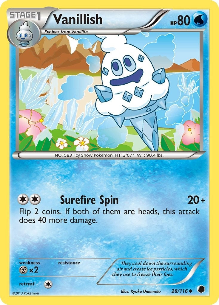 Image for Vanillish (28/116) (Plasma Freeze) - Pokemon