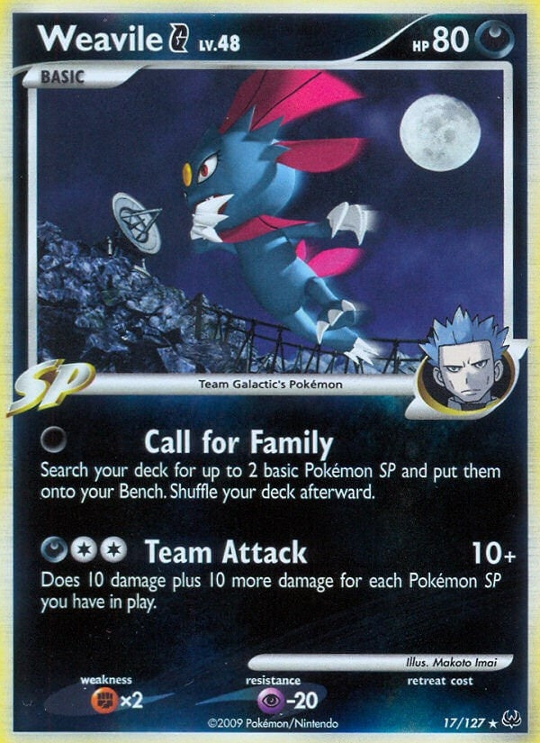 Image for Weavile G (17/127) (Platinum) - Pokemon