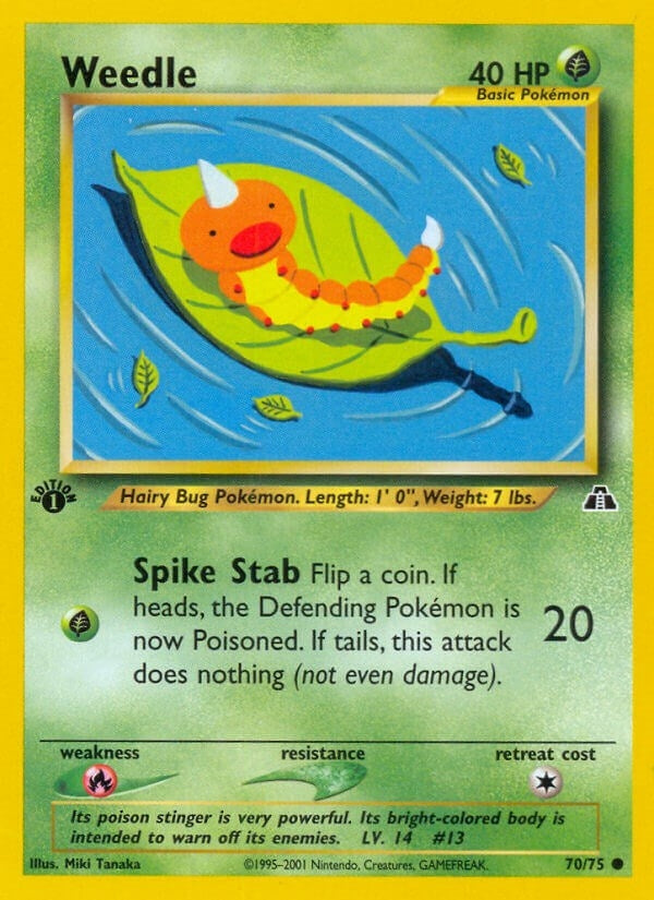 Image for Weedle (70/75) (Neo Discovery) - Pokemon