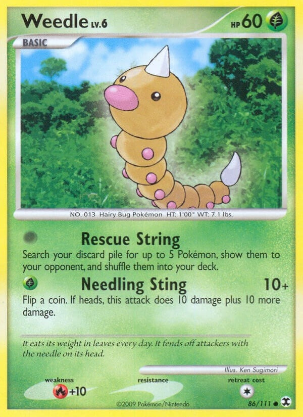 Image for Weedle (86/111) (Rising Rivals) - Pokemon