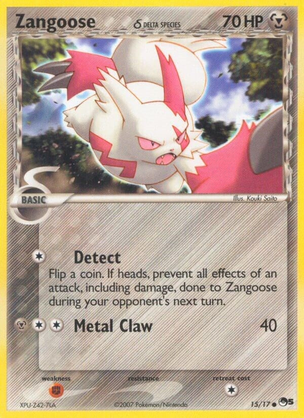 Image for Zangoose (Delta Species) (015/017) (POP Series 5) - Pokemon