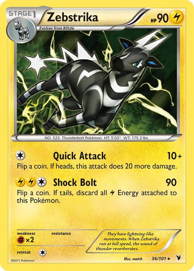 Image for Zebstrika (36/101) (Noble Victories) - Pokemon