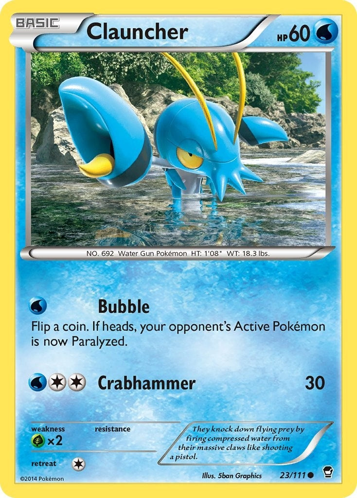 Image for Clauncher (23/111) (XY - Furious Fists) - Pokemon