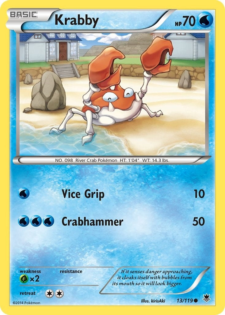Image for Krabby (13/119) (XY - Phantom Forces) - Pokemon