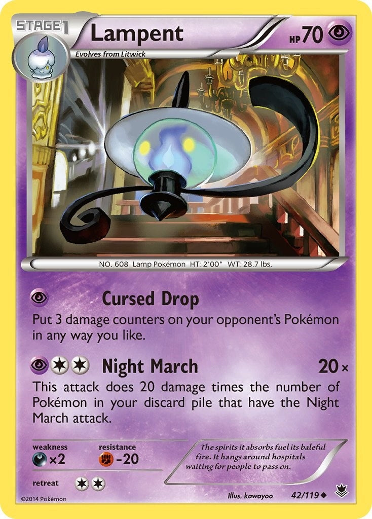 Image for Lampent (42/119) (XY - Phantom Forces) - Pokemon