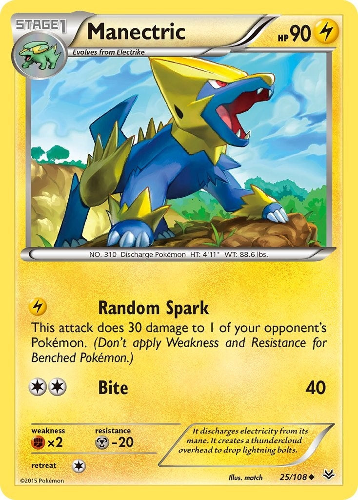 Image for Manectric (25/108) (XY - Roaring Skies) - Pokemon