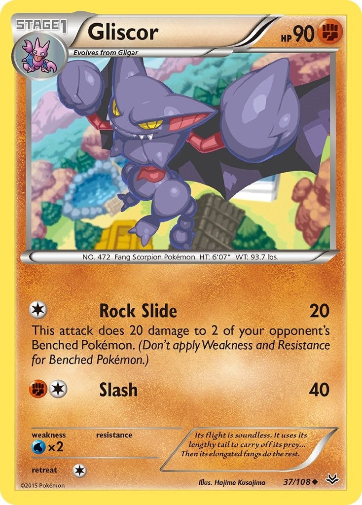Image for Gliscor (37/108) (XY - Roaring Skies) - Pokemon