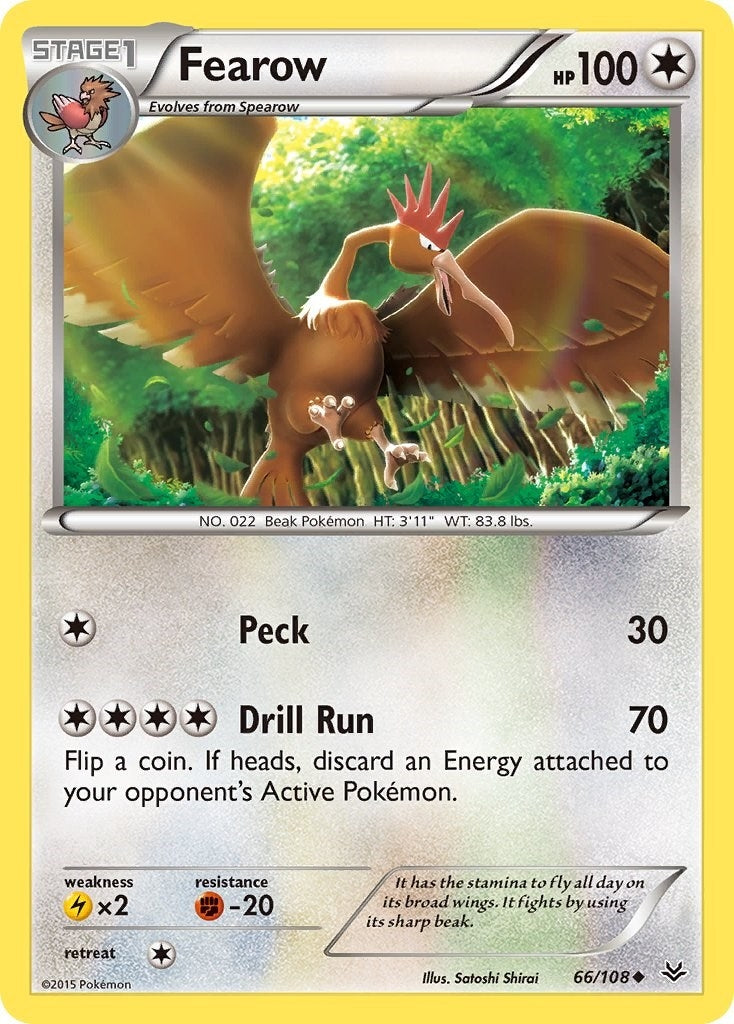 Image for Fearow (66/108) (XY - Roaring Skies) - Pokemon