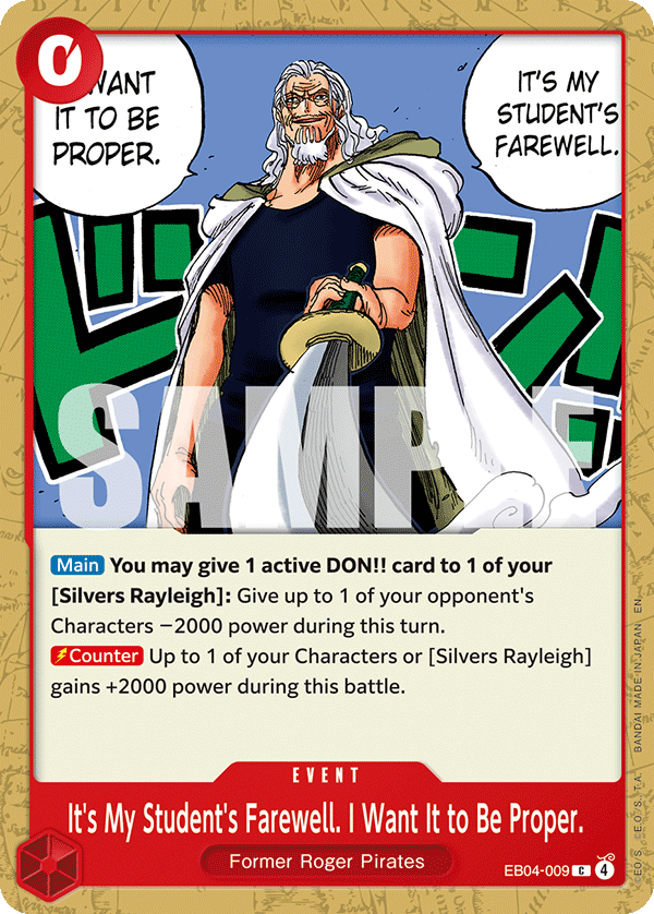 It's My Student's Farewell. I Want It to Be Proper. (EB04-009) (Adventure on Kami's Island)