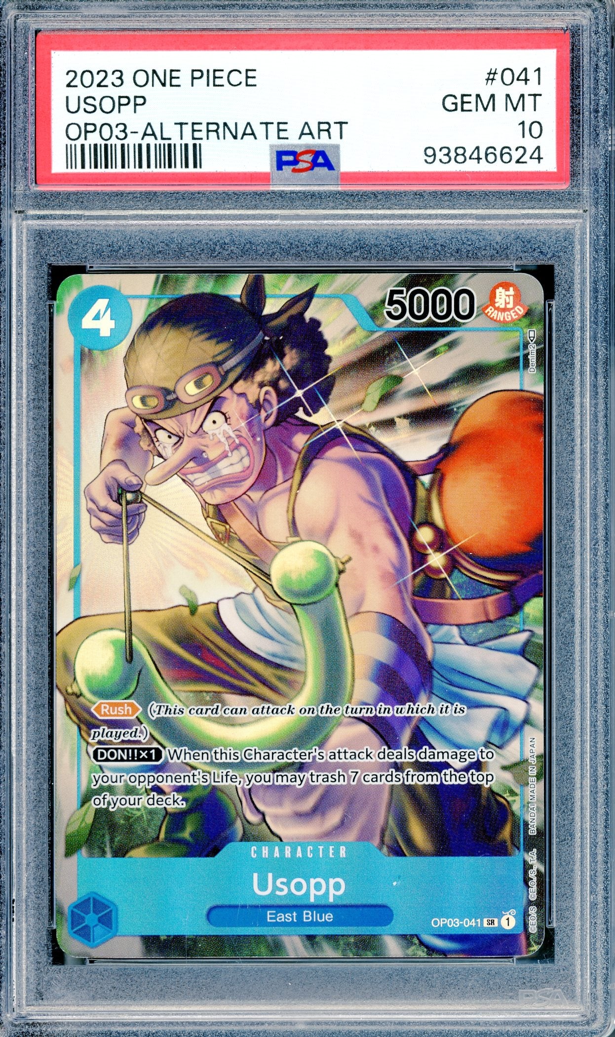 PSA 10 Usopp Alternate Art (OP03-041)