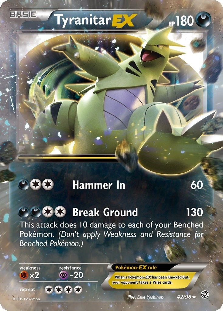 Image for Tyranitar EX (42/98) (XY - Ancient Origins) - Pokemon