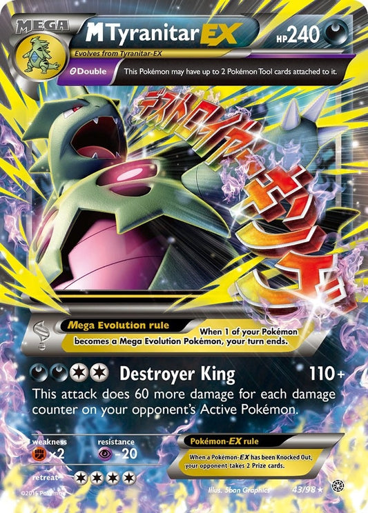 Image for M Tyranitar EX (43/98) (XY - Ancient Origins) - Pokemon
