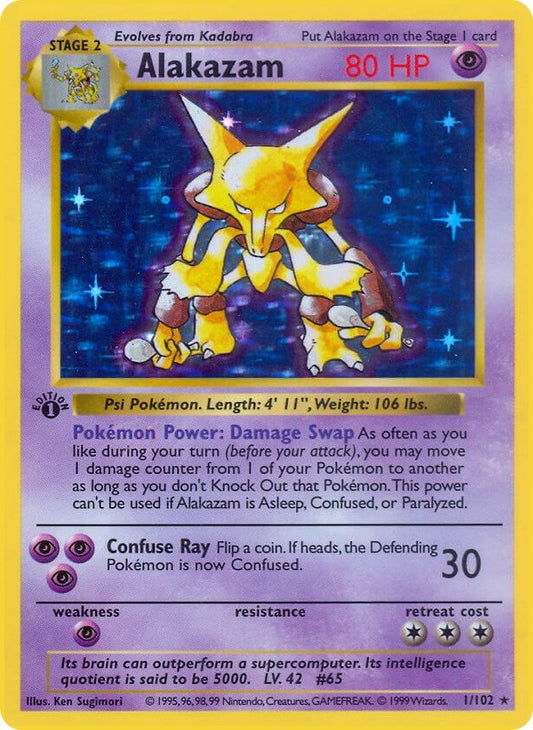 Image for Alakazam (001/102) (Base Set (Shadowless)) - Pokemon