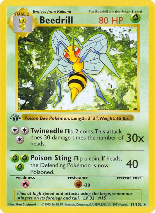 Image for Beedrill (017/102) (Base Set (Shadowless)) - Pokemon