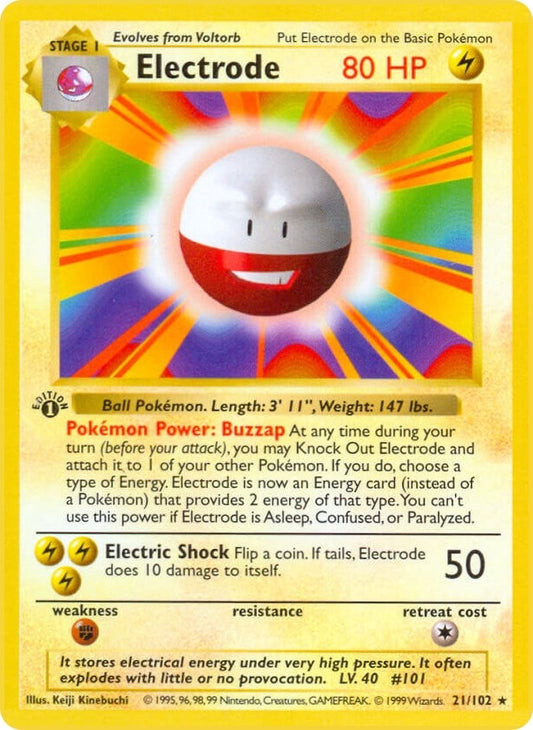 Image for Electrode (021/102) (Base Set (Shadowless)) - Pokemon