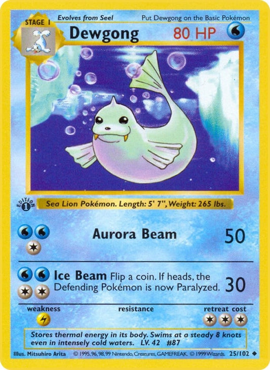 Image for Dewgong (025/102) (Base Set (Shadowless)) - Pokemon