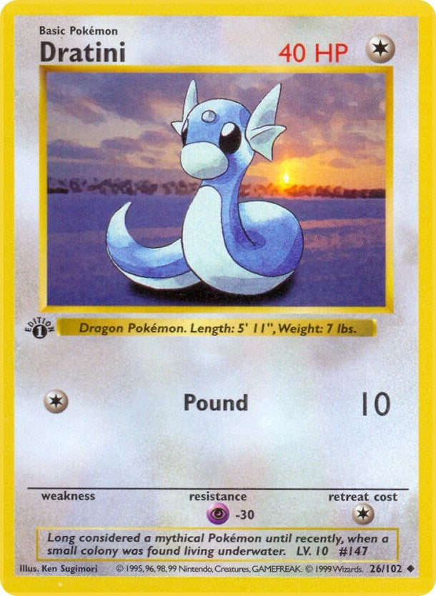 Image for Dratini (026/102) (Base Set (Shadowless)) - Pokemon