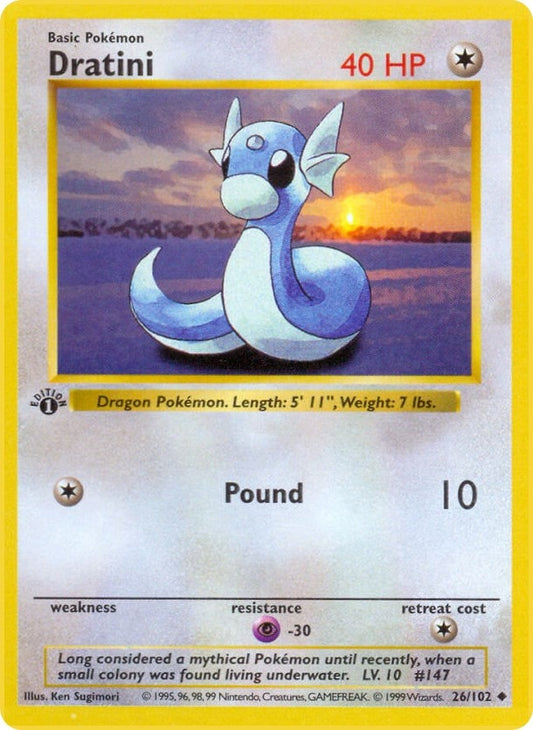 Image for Dratini (026/102) (Base Set (Shadowless)) - Pokemon