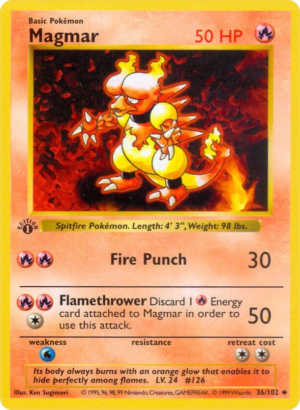 Image for Magmar (036/102) (Base Set (Shadowless)) - Pokemon
