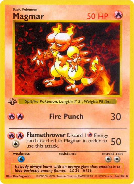 Image for Magmar (036/102) (Base Set (Shadowless)) - Pokemon