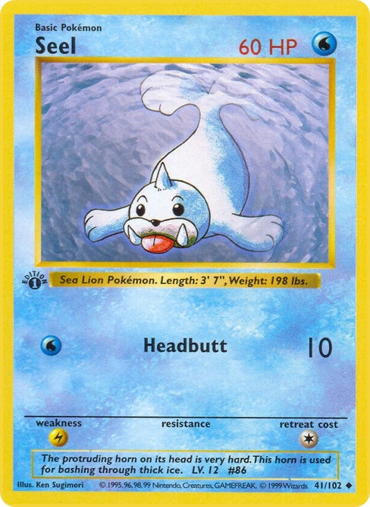 Image for Seel (041/102) (Base Set (Shadowless)) - Pokemon