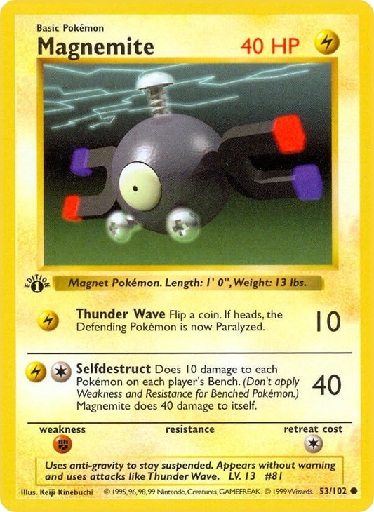 Image for Magnemite (053/102) (Base Set (Shadowless)) - Pokemon
