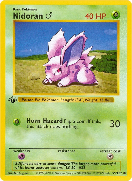 Image for Nidoran M (055/102) (Base Set (Shadowless)) - Pokemon