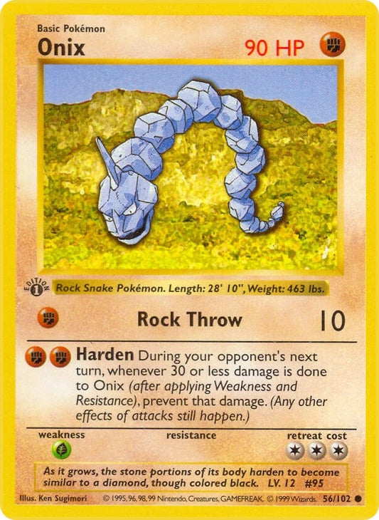 Image for Onix (056/102) (Base Set (Shadowless)) - Pokemon